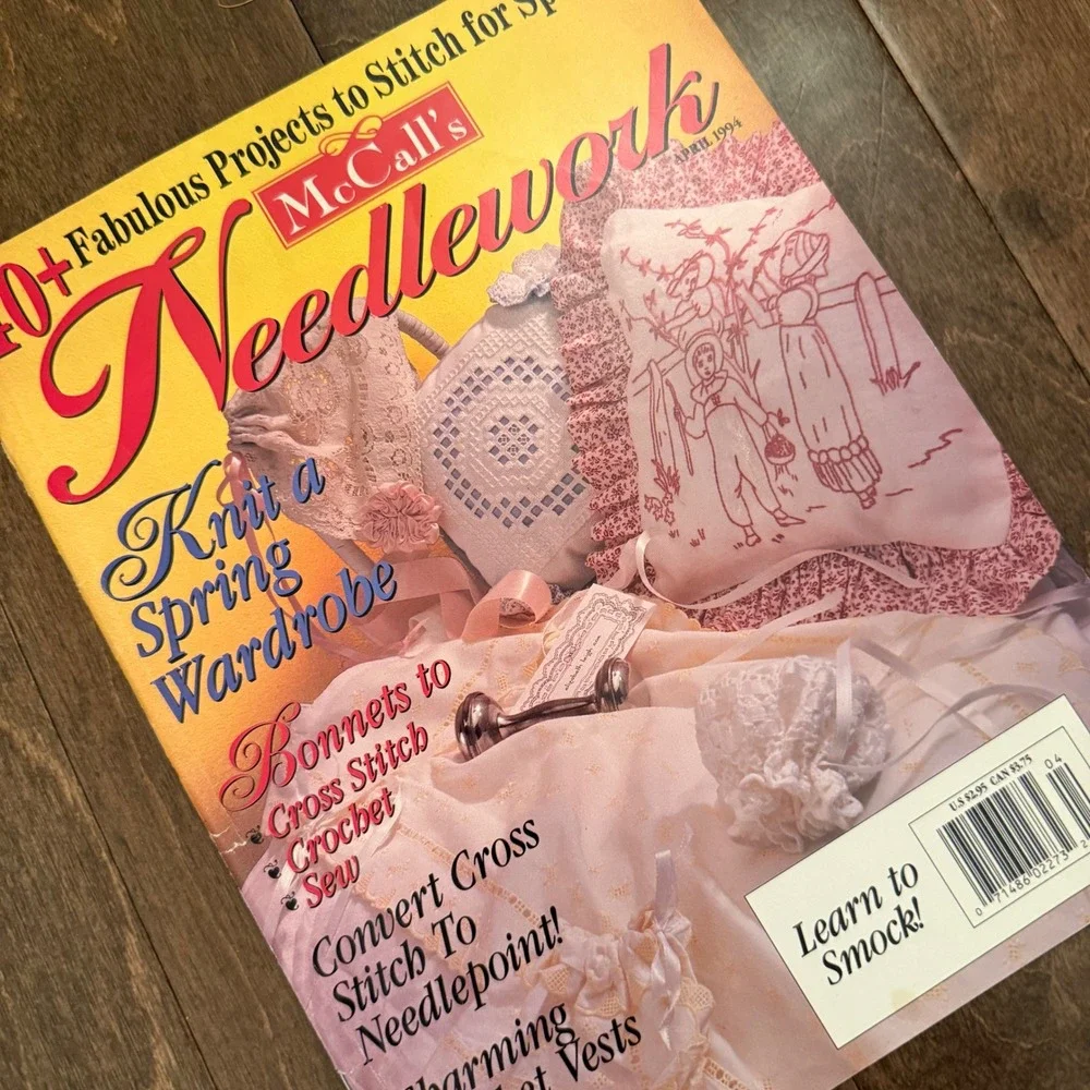 Vintage McCall's Needlework Magazine Bundle Classic Cross Stitch‎ & Needlework